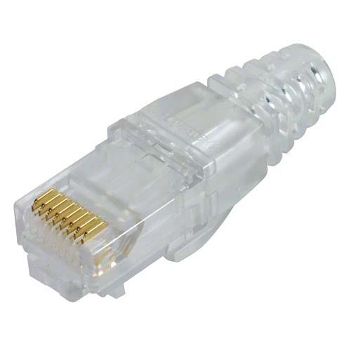 Category 6 RJ45 Crimp Plug (8X8) Integrated Load Bar/Pair Separator