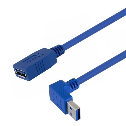 Picture of USB 3.0 Female to male Type A right angle up exit 0.75M