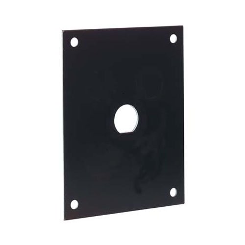 Picture of Universal Alum. Sub-Panel with One 0.5" D-Hole, Black