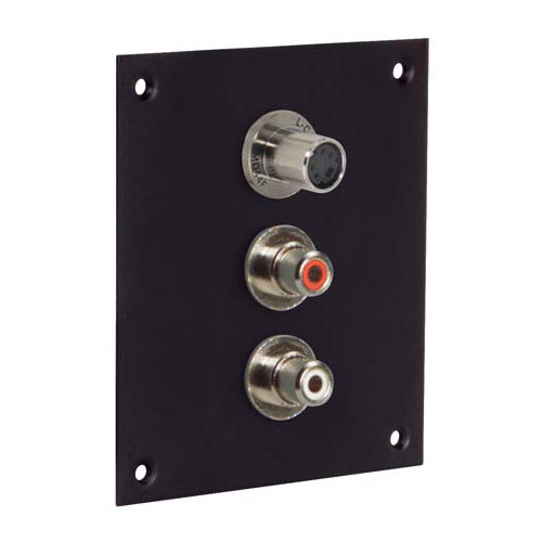Picture of Universal Sub-Panel, Single S-Video and Dual RCA Couplers