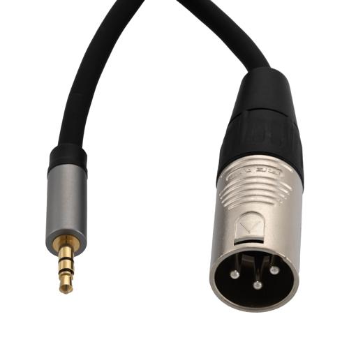 XLR To 3.5mm Audio Cable, 3 Pin, Male To Male, High-Flex, 24AWG, PVC ...