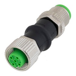Picture of M12 4 Pin A-code Male to Female Adapter