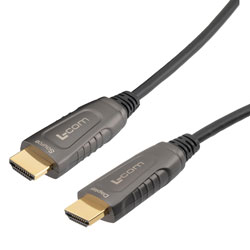 White Optical HDMI Cable with active booster