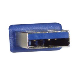 Picture of USB 3.0 Right Angle Cable Assembly - Down Angle A - Straight A Connectors 2 Meters