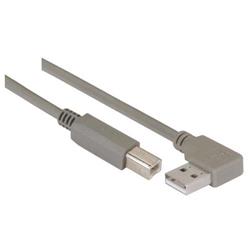 Picture of Right Angle USB Cable, Right Angle A Male/Straight B Male, 4.0m