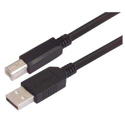 Picture of Black Premium USB Cable Type A - B Cable, 0.3m