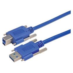 Picture of USB 3.0 Cable, Type A/B with Thumbscrew Hardware 0.3M