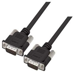 Picture of Premium Molded D-Sub Cable, Black, HD15 Male / Male, 10.0 ft