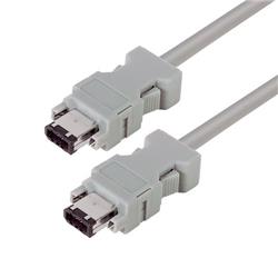 Picture of Latching IEEE-1394 Firewire Cable, Type 1 - Type 1, 1.0m