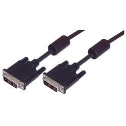 Picture of DVI-D Single Link LSZH Cable Male/Male w/ Ferrites, 5.0 ft
