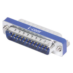 Cable Converter Port Adapter IEEE-1284 D25 Male To Female Port Saver One End Is 25-Pin Female One end is Male - Low Profile World of Data 25-Pin Parallel Gender Changer Slimline DSUB - Coupler