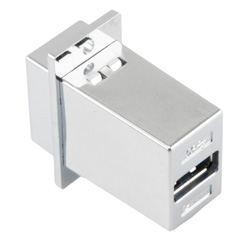 NEW L-COM ECF504-BAS USB ADAPTER B-A PANEL MOUNTED 