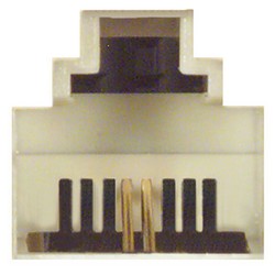Picture of USOC Splitter, 8x8 Plug / 4 (8x2) Jacks