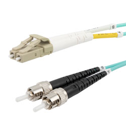 InLine® LWL Duplex Kabel, LC/ST, 50/125µm, OM3, 10m