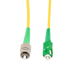Fiber Optic Patch Cable, FC/APC Narrow Key to SC/APC Simplex PM ...