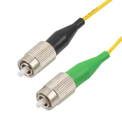 FC-APC to FC-UPC 9/125 Single mode Simplex Fiber Patch Cable, OS2, 10 Meter