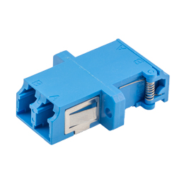 Picture of Fiber Optic Coupler, LC Duplex Single Mode, SC Footprint, Shuttered, Blue