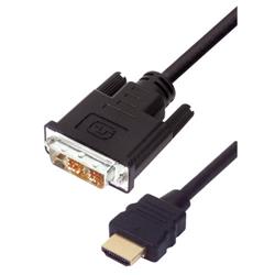 Blijkbaar drie boerderij Premium DVI to HDMI Cable Assembly, HDMI-M/DVI-D Single Link-M 1.0M -  HD-DVI-MM-1