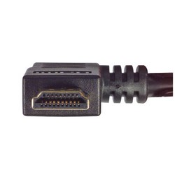 L-COM Right Angle Metal Armored HDMI® Cable with Ethernet, Male/Male 4M  HDCARAMT-4