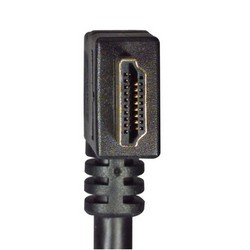 Picture of High Speed HDMI  Cable with Ethernet, Male/ Right Angle Male, LSZH, Right Exit  1.0 M