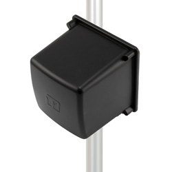 Picture of 2.4 GHz to 2.5 GHz / 4.9 GHz to 5.8 GHz 10 dBi Dual Band Vertically Polarized Flat Panel Antenna N Type Female Connector, Black