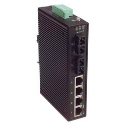 Picture of IES-Series 6 Port Industrial Ethernet Switch 4x RJ45 10/100TX 2x Duplex SC 100FX Single mode 60km