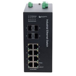 IES-Series 12 Port Industrial Ethernet Switch 8x RJ45 10/100/1000TX 4x SFP  1000FX - IES-2212G-SFP