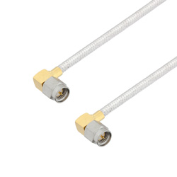 LOT OF 10 Semi-rigid cable SMA right angle male to SMA right angle 