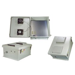 Picture of 18x16x8" UL® Listed 120 VAC Weatherproof Enclosure w/Solid State Fan & Heat Controller