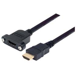 roestvrij Psychologisch voedsel High Speed HDMI® Cable with Ethernet, Male/ Panel Mount Female 1.0 M -  PMHDMF-1