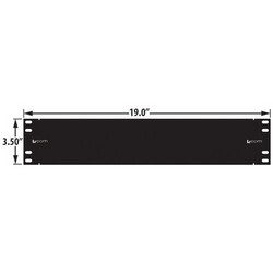 Picture of 3.50" Panel (Black), 32 0.5" D-Holes W/ Cable Minder