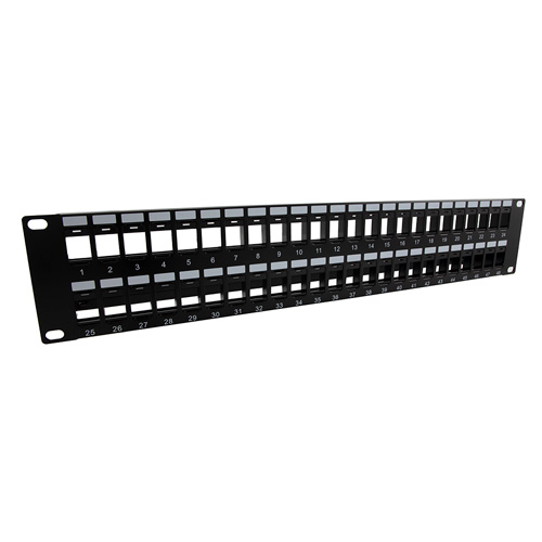 2U Vertical Cable 48 Port Blank Patch Panel 