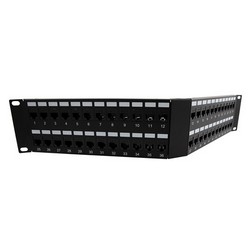 Patch Panel 48 Port 2U Cat6 UTP Through Coupler Panel Labelling System and Bar 