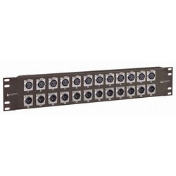 Pulse PLS00023 1U Rack Panel with 12x XLR Panel Sockets