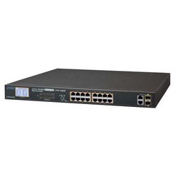 16-Port 10/100TX 802.3at PoE+ with 2-Port Gigabit TP/SFP Combo Ethernet  Switch - PT-FGSW-1822VHP