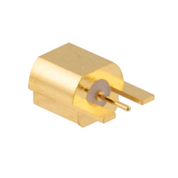 thumbnail image 2 of SMP Male Straight PCB Surface Mount RF Connector – Gold, NEW (1 Piece) 2 of 3