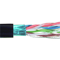 Category 5E F/UTP PVC Patch 26 AWG 4-Pair Stranded Black, 1KFT