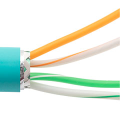 L-COM Category 5e Braid Shielded High Flex Ethernet Cable, RJ45
