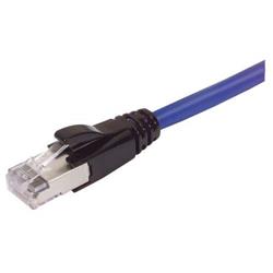 Picture of Premium Cat6a Cable, RJ45 / RJ45, Blue 1.0 ft