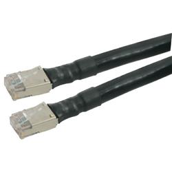 Picture of Cat6a Shielded Outdoor Patch Cable, RJ45/RJ45, Black, 200.0 ft