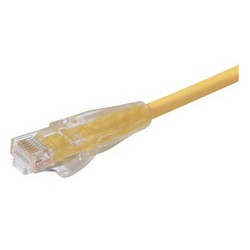 Picture of Premium Cat 6 Cable, RJ45 / RJ45, Yellow 25.0 ft