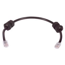 Picture of Cat5e Outdoor Patch Cable, RJ45/RJ45, Weather Tight Grommet, Black, 5.0 ft