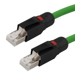 Ser amado roble prima Profinet Type B/C Cat5e Ethernet Cable RJ45-RJ45 SF/UTP Double Shielded  22AWG Stranded High Flex Industrial Outdoor PLTC TPE Green 10m