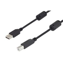 Picture of USB 2.0 cables A-B male w/ferrites 5M