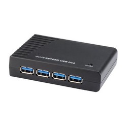 USB 3.0 Powered Hub - 4 Port, 5V DC Power Supply, Cable