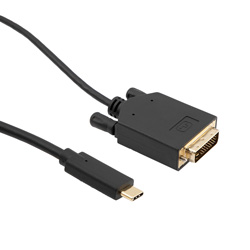 stor Kænguru smuk USB C to DVI Cable Assembly, 3M