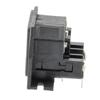 Picture of Twin-Fused IEC Inlet, Flange Mount, C14 Connector, PCB Spills, 5mm x 20mm Fuse