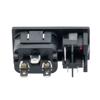 Picture of Horizontal Power Entry Module, Panel-Mount, C14 Inlet, Illuminated Red Switch, 45.9 mm