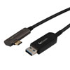 Picture of USB 3.0 Active Optical Cable, A male to C male PVC jacket no screw, right angle, 15 meters