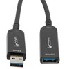 Picture of USB 3.1 Active Optical Cable, A male to A female, Backwards Compatible, PVC Jacket, 5 Meters